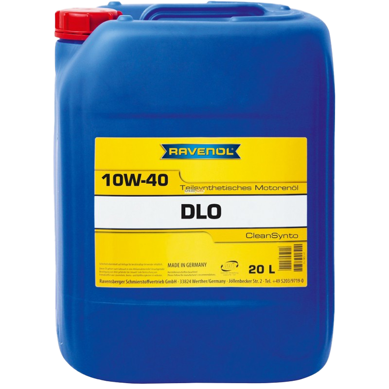 Моторное масло Ravenol DLO SAE 10W-40, 20л